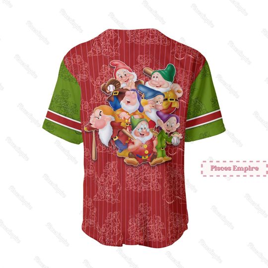 Seven Dwarfs Jersey, Seven Dwarfs Baseball Shirt, 7 Dwarfs Jersey Shirt