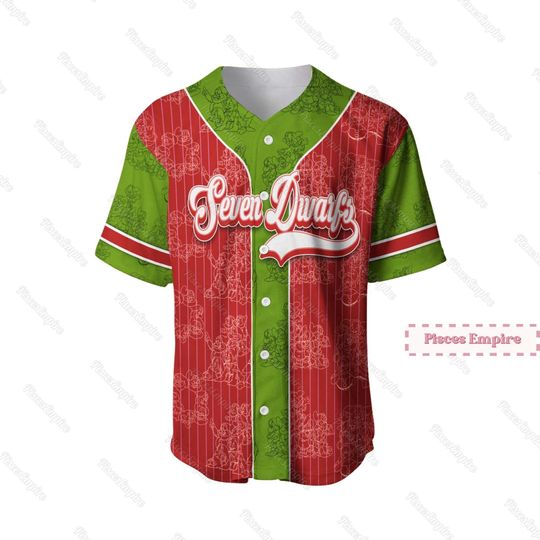 Seven Dwarfs Jersey, Seven Dwarfs Baseball Shirt, 7 Dwarfs Jersey Shirt