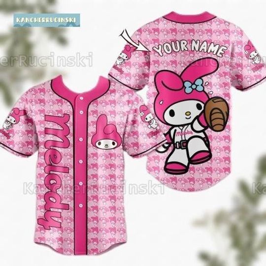 Hello Kitty Jersey, Hello Kitty Baseball Jersey, My Melody Jersey