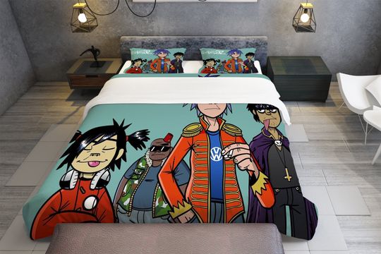 Gorillaz Bedding Set, Bedroom Decoration
