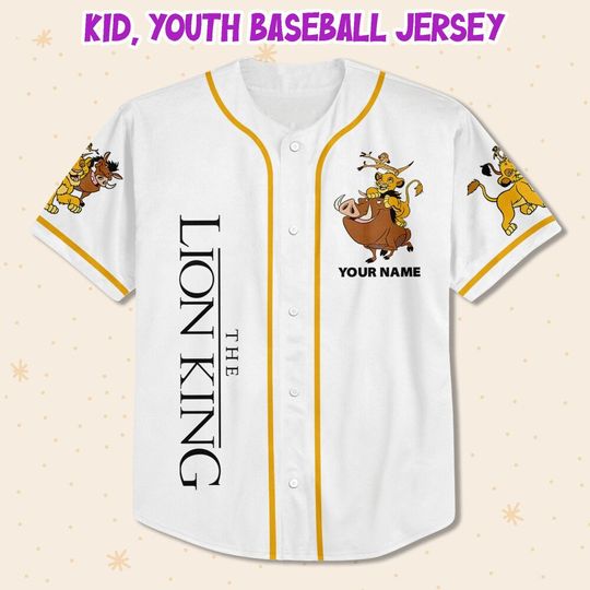 Custom Disney The Lion King Hakuna Matata Simple, Custom Baseball Jersey