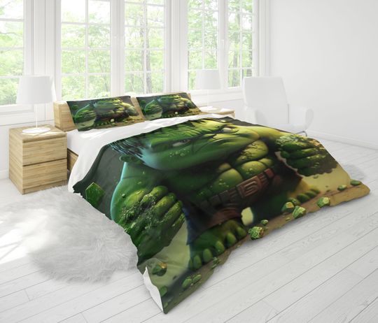 The Hulk Bedding Set, Super Hero Bedroom Decoration