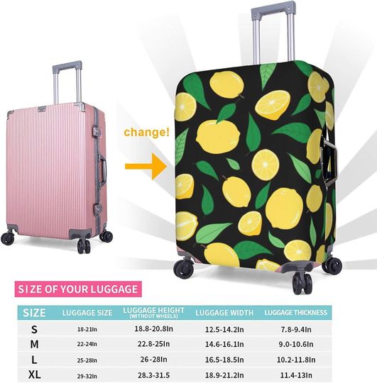 Lemon Theme Luggage, Fruit Merch