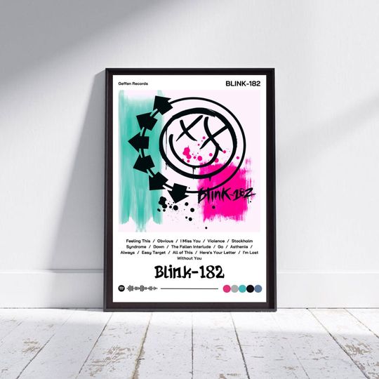 B182 Album Poster, Pop Punk Wall Art.
