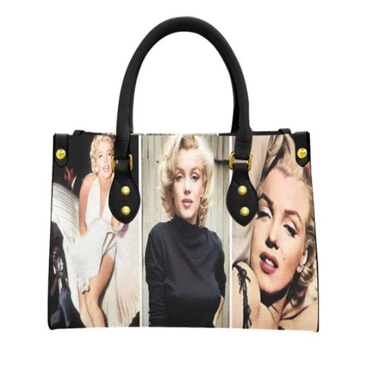 Marilyn Monroe "Collage" Leather Bag, Gift for Women