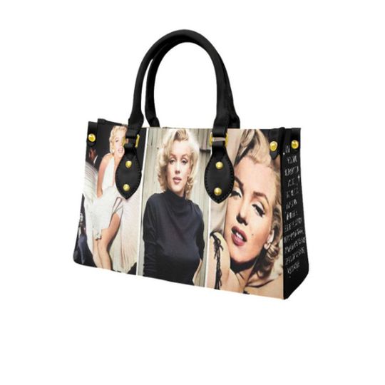 Marilyn Monroe "Collage" Leather Bag, Gift for Women