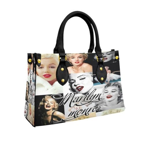 Marilyn Monroe "Collage" Leather Bag, Gift for Women