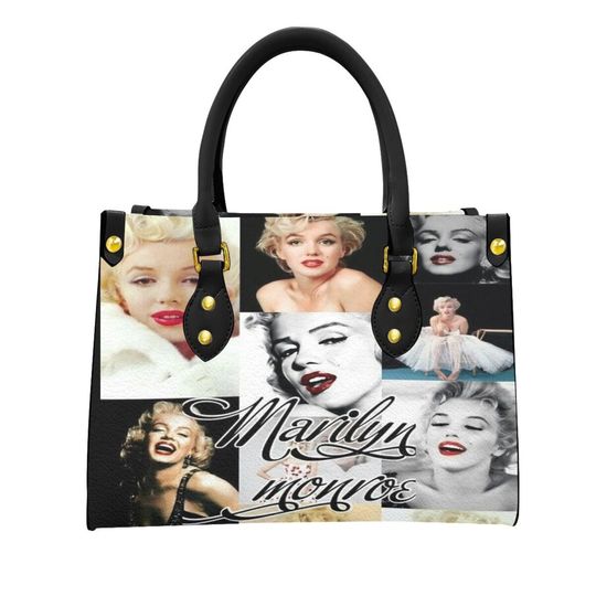 Marilyn Monroe "Collage" Leather Bag, Gift for Women