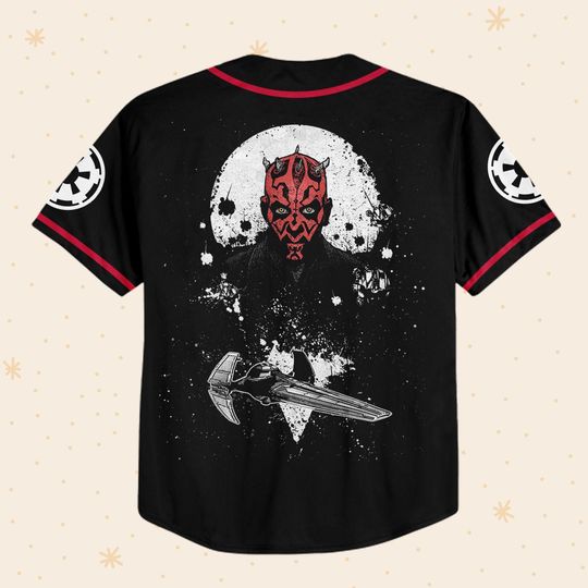 Personalize Starwar Darth Maul Scimitar Baseball Jersey