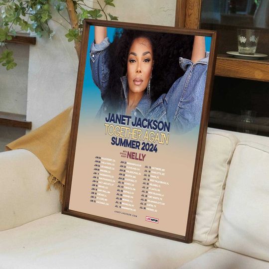 Janet Jackson - together again summer 2024 tour poster