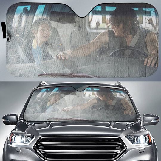 The Walking D: Daryl Dixon Car Sunshade