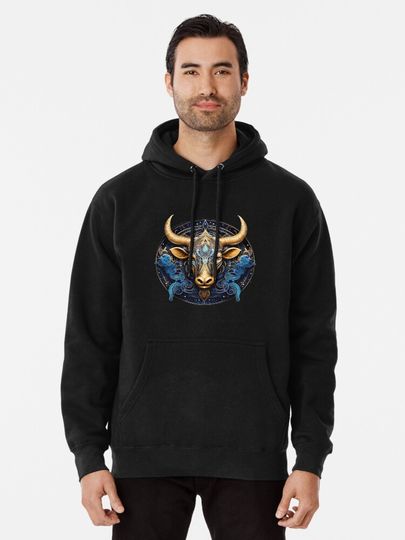 Taurus Zodiac Pullover Hoodie, Gifts for Taurus