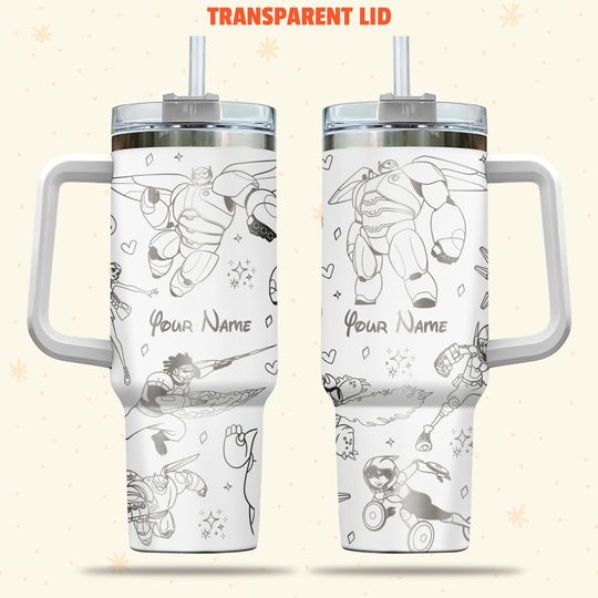 Custom Disney Big Hero Six Baymax 40oz Tumbler