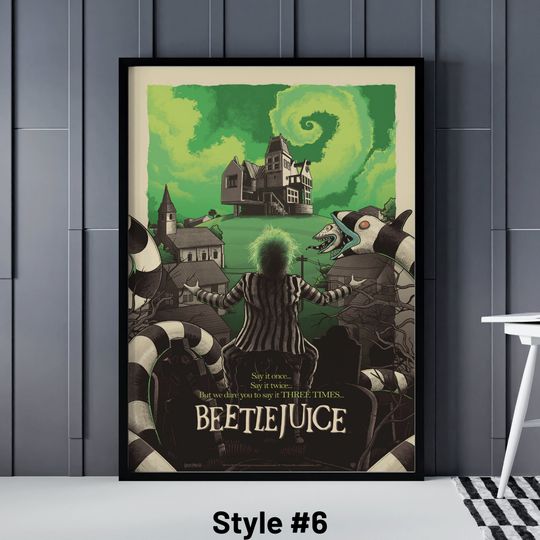 Beetlejuice Poster, 7 Different Beetlejuice Posters, Beetlejuice Movie