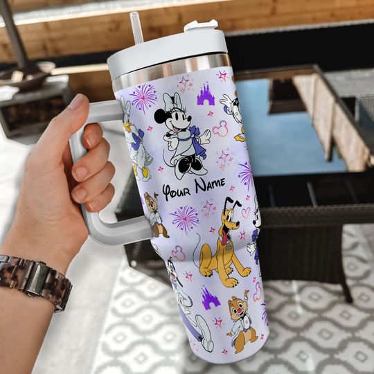 Personalized 100 Years Mickey And Friends Disney Tumbler
