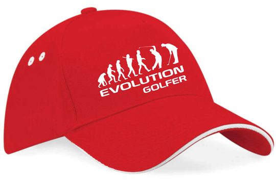 Evolution Of A Golfer Baseball Cap