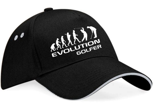 Evolution Of A Golfer Baseball Cap