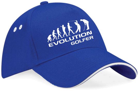 Evolution Of A Golfer Baseball Cap