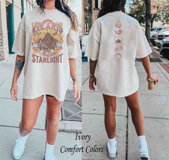 Velaris City Of Starlight ACOTAR Two-Sided Tee