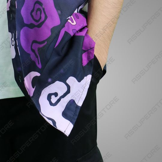 Espeon Umbreon Hawaiian Button Up Shirt Espeon Hawaiian