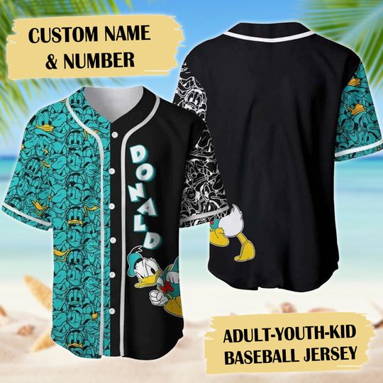 Duck Expression Faces Baseball Jersey, Duck Baseball Jersey, Magic World Jersey
