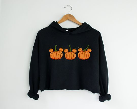 Mickey Pumpkin Cropped Hoodie | | Mickey Cropped Hoodie