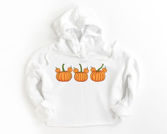 Mickey Pumpkin Cropped Hoodie | | Mickey Cropped Hoodie