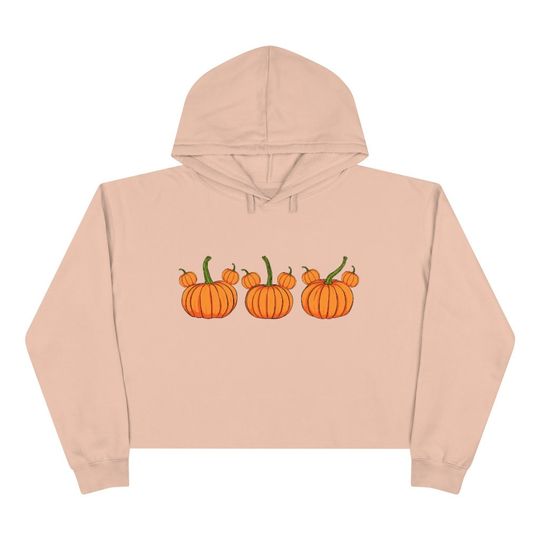 Mickey Pumpkin Cropped Hoodie | | Mickey Cropped Hoodie