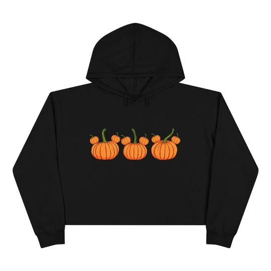 Mickey Pumpkin Cropped Hoodie | | Mickey Cropped Hoodie