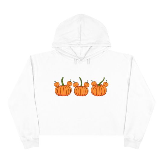 Mickey Pumpkin Cropped Hoodie | | Mickey Cropped Hoodie