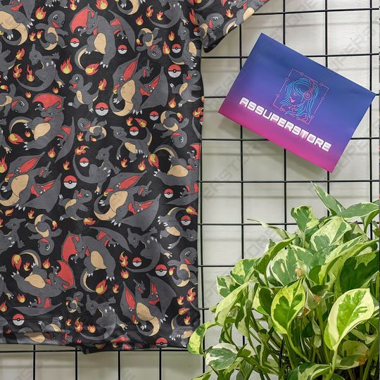 Charizard Charmander Kawaii Trendy Tshirt Charizard Funny Tshirt