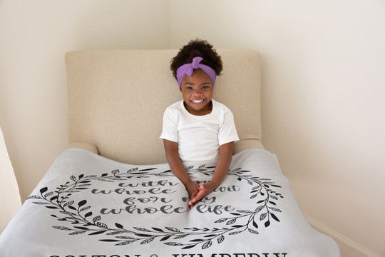 Personalized Wedding Blanket , Anniversary Blanket, Couple