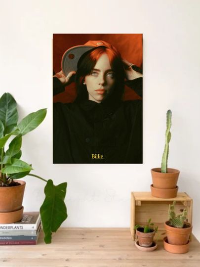 Billie Eilish Red Roots Cap Premium Matte Poster