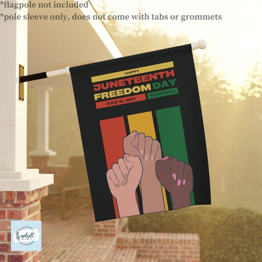 =Juneteenth Flag, Juneteenth Decor, Juneteenth Gift, Black Independence Day Flag, African American Home Decor