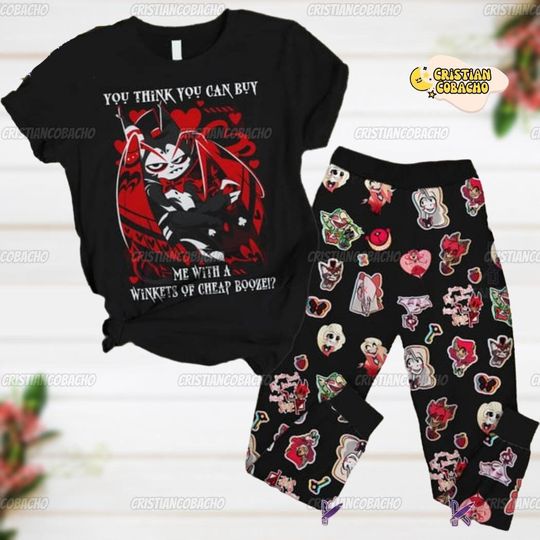 Hazbin Hotel Pajamas Set, Husk Hazbin Hotel Pjs