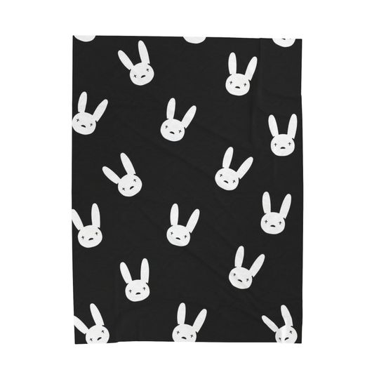 Bad Bunny throw blanket, Bad Bunny Merch