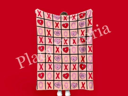 Valentines Bad Bunny throw blanket, Bad Bunny Merch