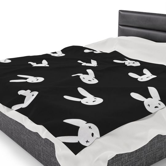 Bad Bunny throw blanket, Bad Bunny Merch