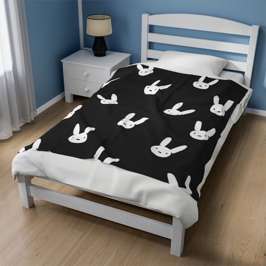 Bad Bunny throw blanket, Bad Bunny Merch