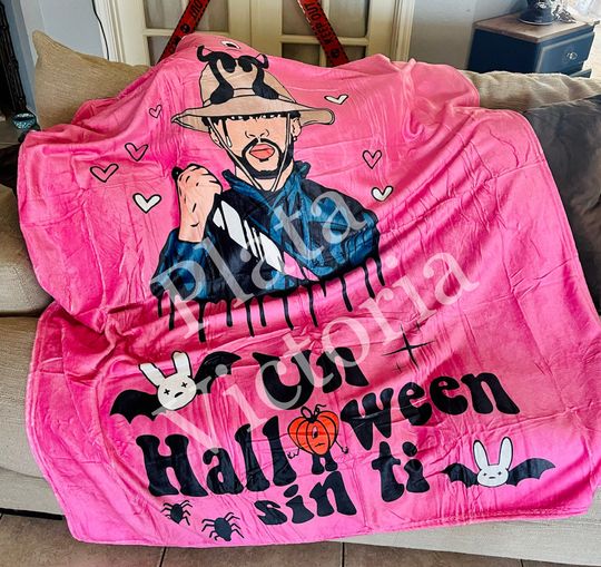 Bad bunny throw blanket, Bad Bunny Merch