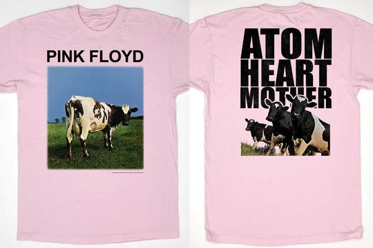 1997 Pink Floyd Atom Heart Mother Cow Tour T-Shirt, Atom Heart Mother Tour 1997 Rock Double Side T-Shirt