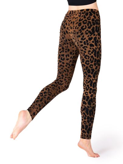 PANASIAM Batik Leggings - Leopard Print - Ecstatic Dance Yoga Goa Boho Festival