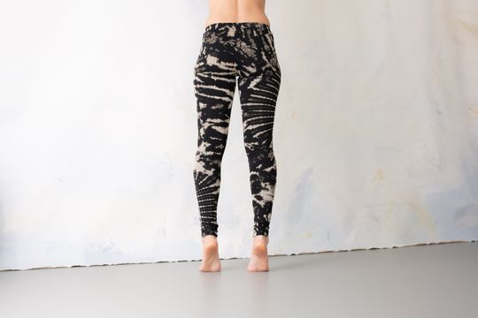 LEGGINGS with an abstract floral Pattern - Batik, Tie-Dye Leggings