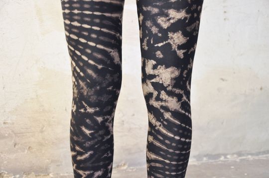 LEGGINGS with an abstract floral Pattern - Batik, Tie-Dye Leggings