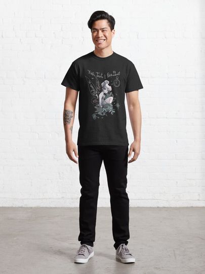 Peter Pan Tinker Bell Believe Drawing Graphic Unisex T-Shirt
