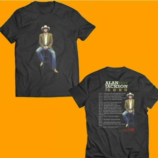 Alan Jackson t shirt, mom gift, GIFT dad, double side, art