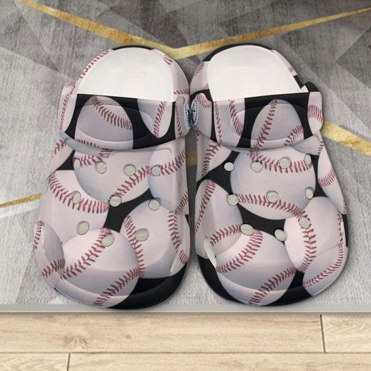 Baseball All Over Print Classic Clogs