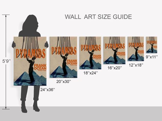 Frank Ocean Poster | Frank Ocean | Pyramids | Trendy Poster | Music Print | Blond