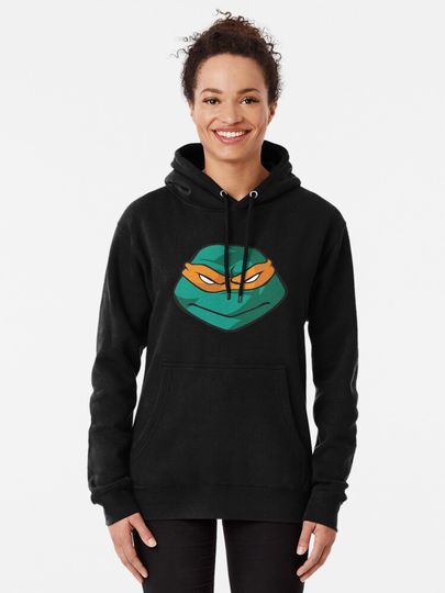 TMNT Michelangelo face Pullover Hoodie