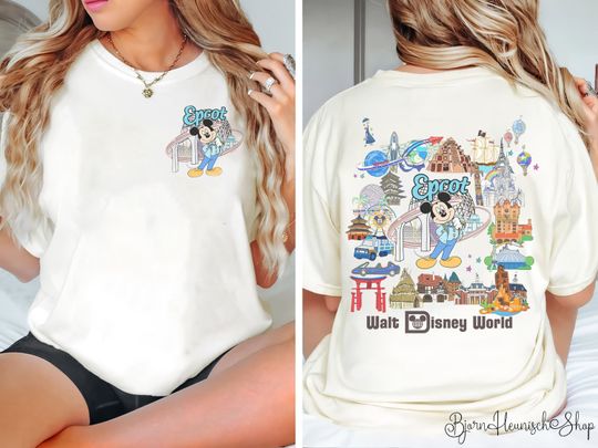 Epcot Mickey Two-Sided Shirt, Epcot  Shirt, Epcot Center Shirt, Epcot Countries